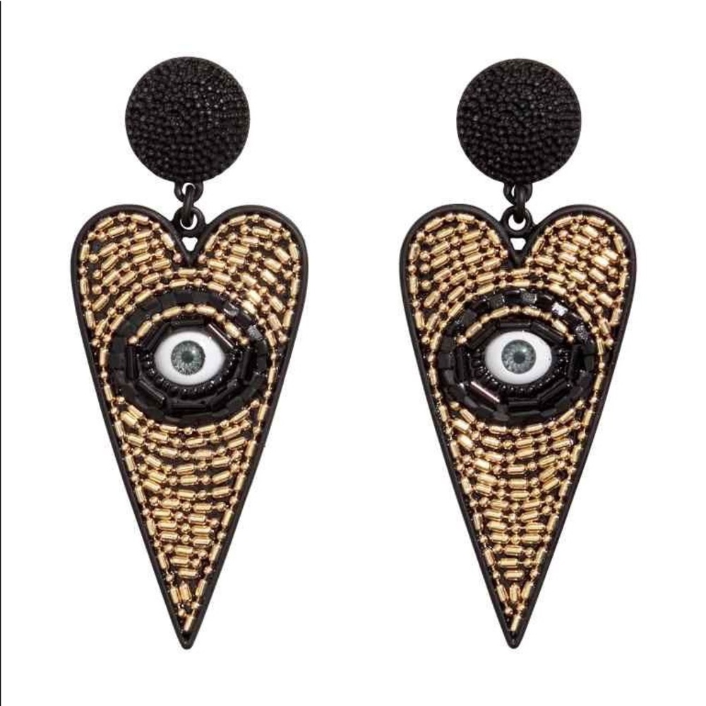 ISO H&M Eye Heart Earrings